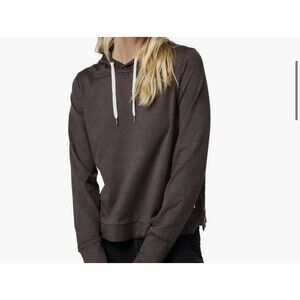 Vuori Halo Essential Hoodie Brown Heather Women’s Size Large VW226 - EUC